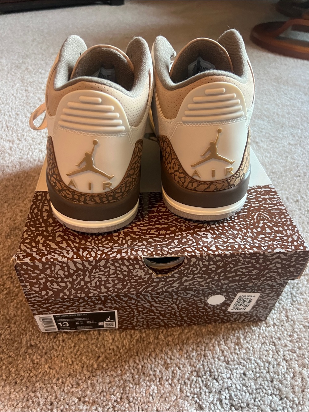 Nwt air Jordan 3 retro “palomino” men’s size 13 - Picture 3 of 6